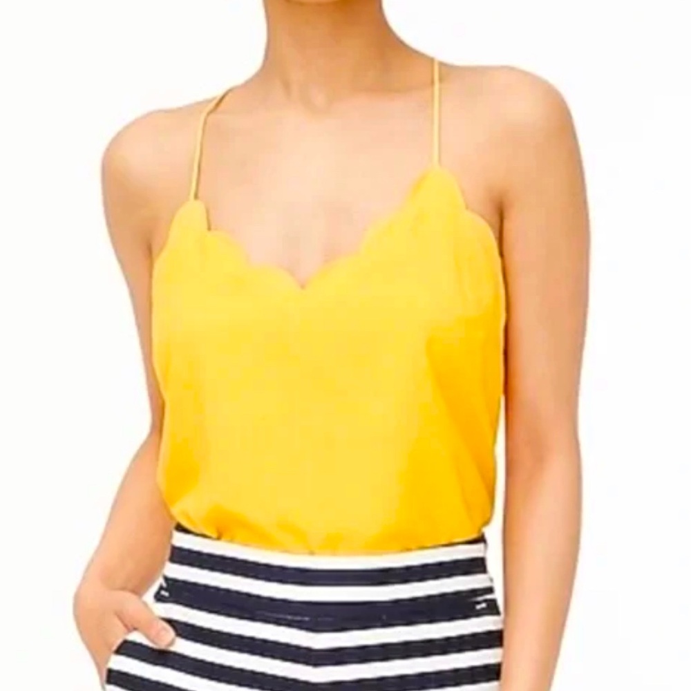 J Crew Scalloped Cami NWOT Size 6